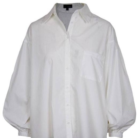 NWT Lucy Paris oversized white button up - Picture 1 of 2